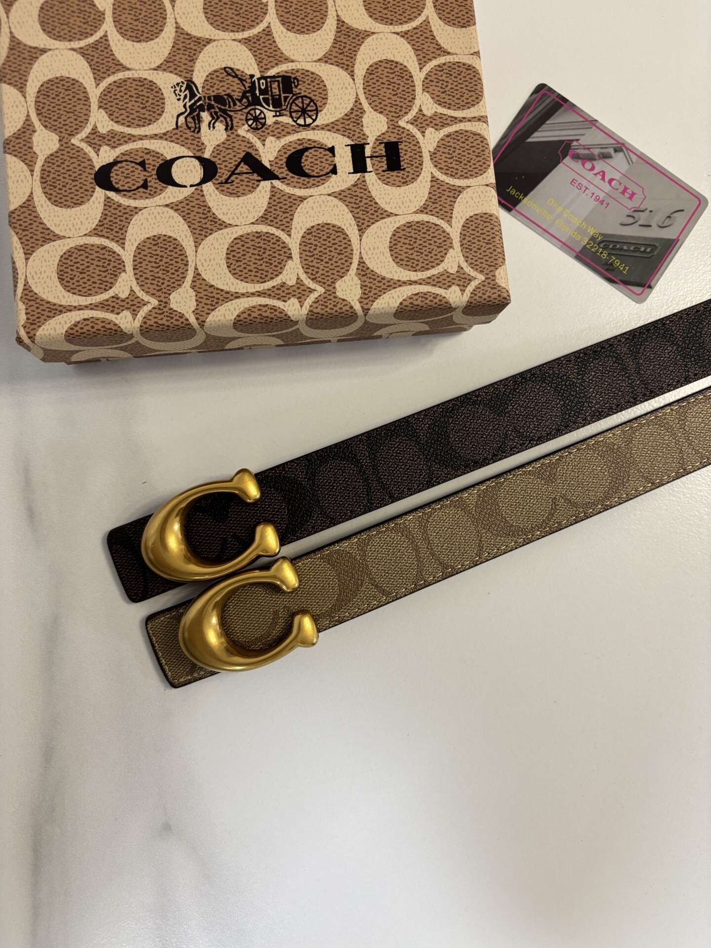 23$ COACH Belt width 4 cm 5870 BY3255 gallery