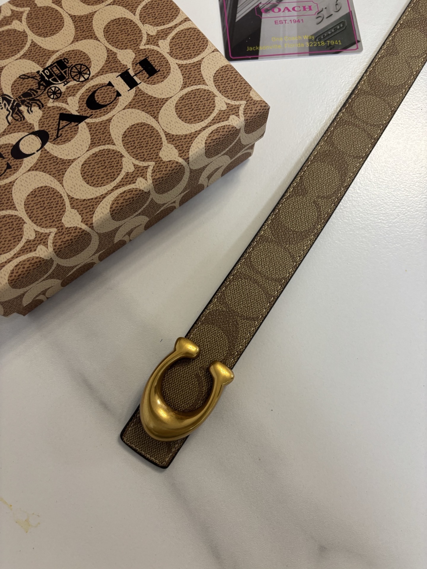 23$ COACH Belt width 4 cm 5870 BY3255 gallery