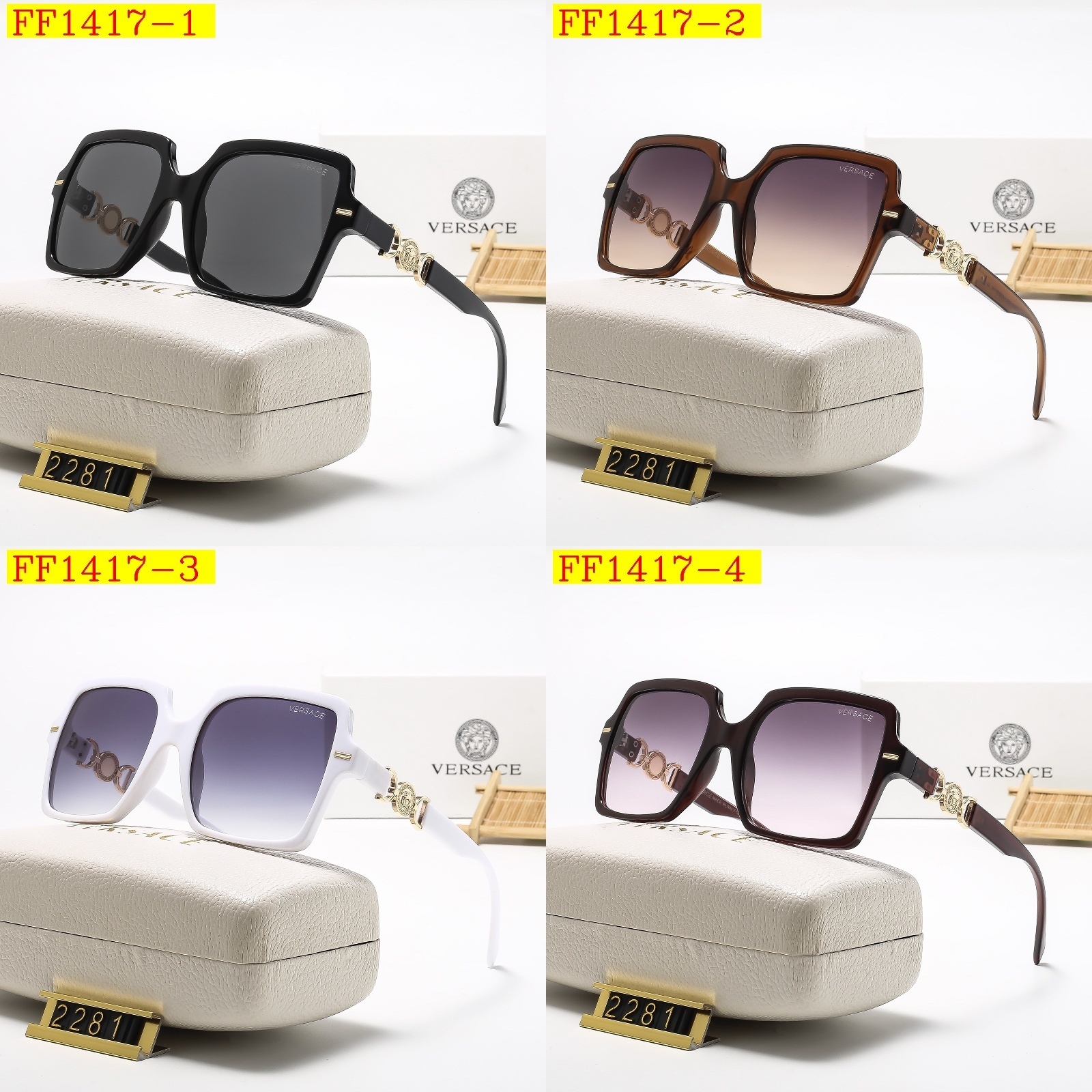 23$ Versace 2281 sunglassess with box 501860 FF1417 gallery