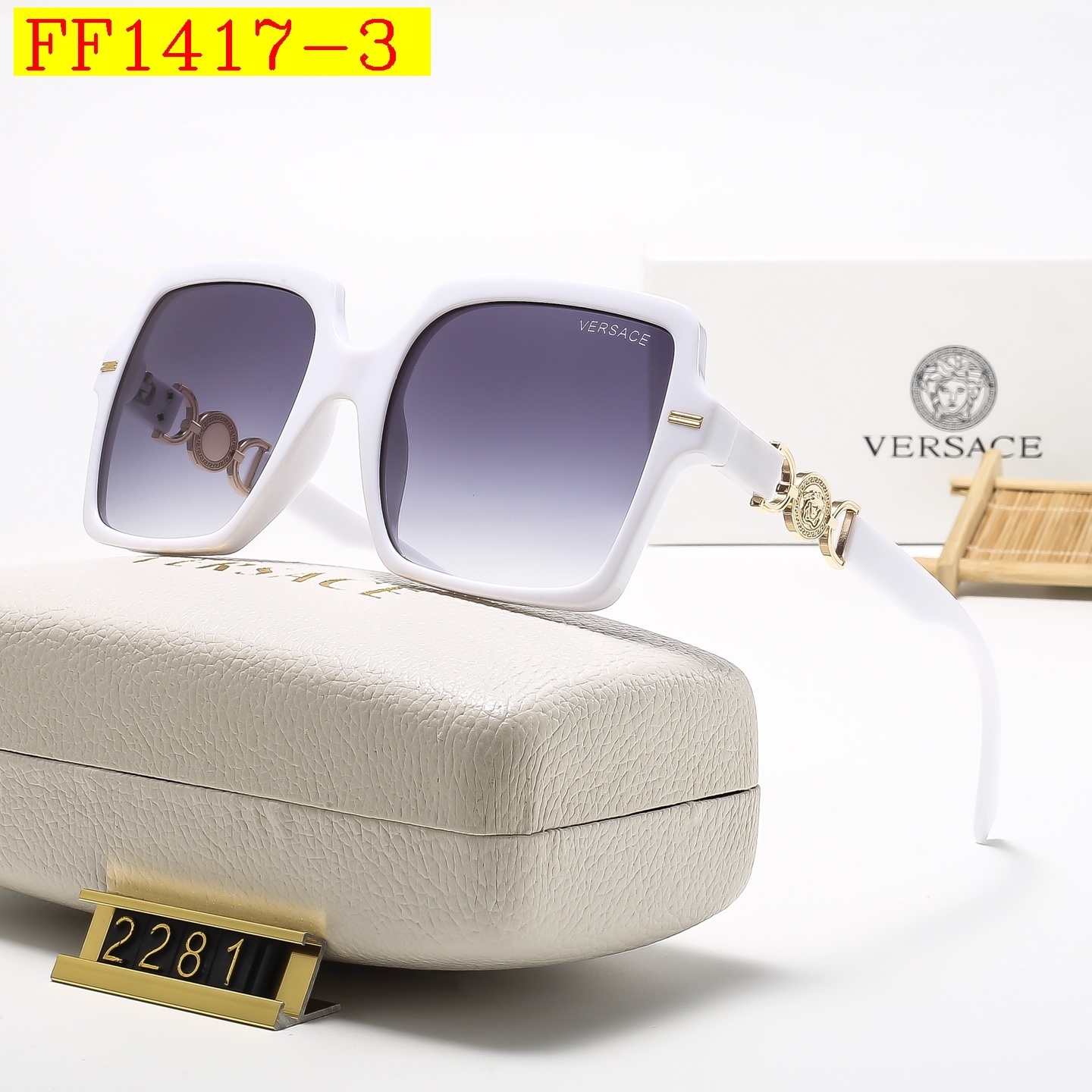 23$ Versace 2281 sunglassess with box 501860 FF1417 gallery