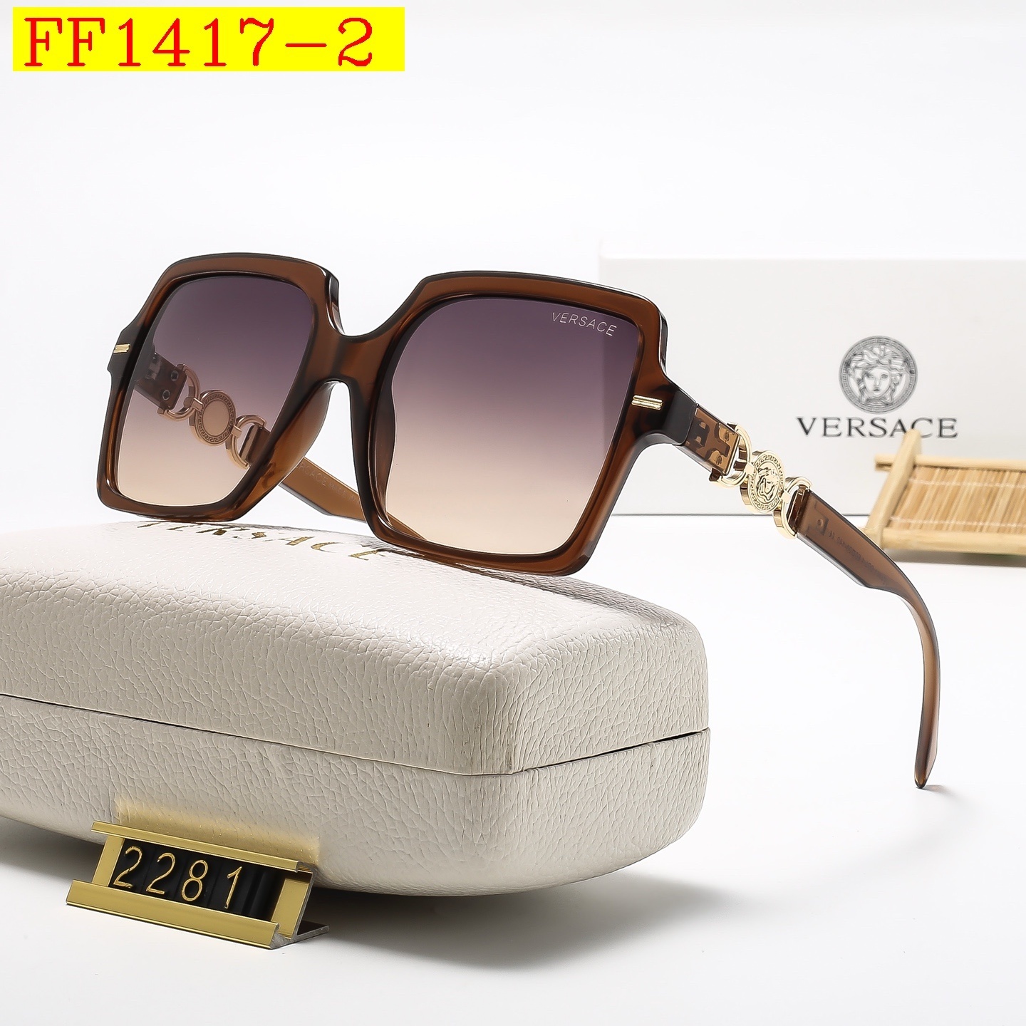 23$ Versace 2281 sunglassess with box 501860 FF1417 gallery
