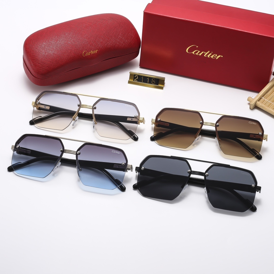 23$ dh CARTIER 2118 Sunglassess With Box 40168012630 FF629 gallery