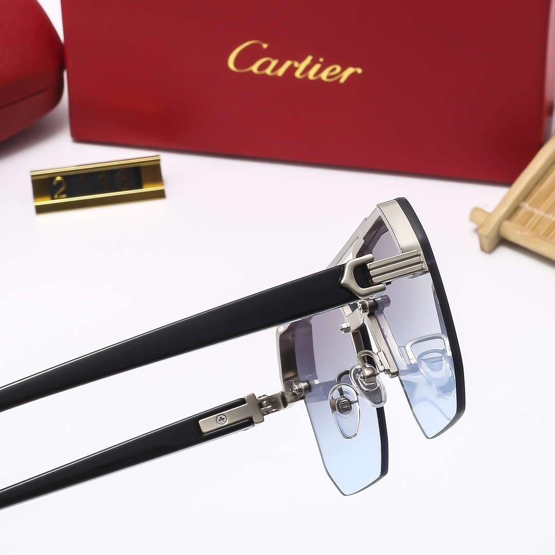 23$ dh CARTIER 2118 Sunglassess With Box 40168012630 FF629 gallery