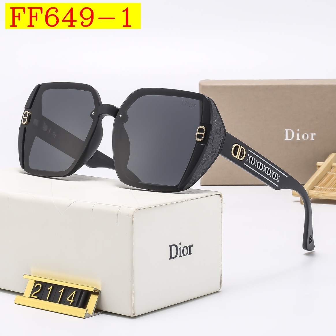 23$ dh DIOR 2114 Sunglassess With Box 80564012630 FF649 gallery