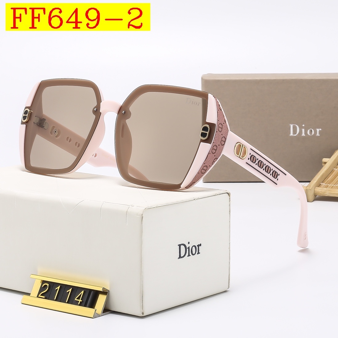 23$ dh DIOR 2114 Sunglassess With Box 80564012630 FF649 gallery