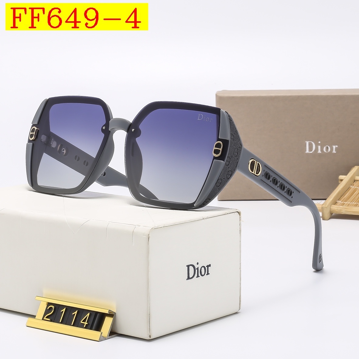 23$ dh DIOR 2114 Sunglassess With Box 80564012630 FF649 gallery
