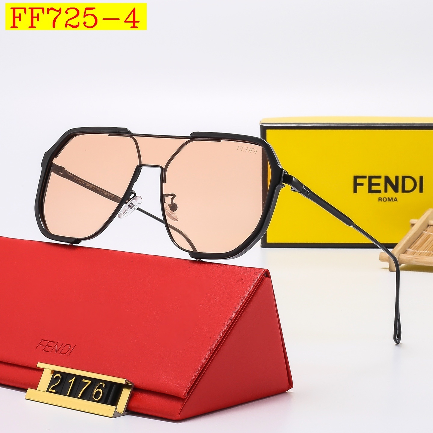 23$ dh FENDI 2176 Sunglassess With Box 50261012630 FF725 gallery