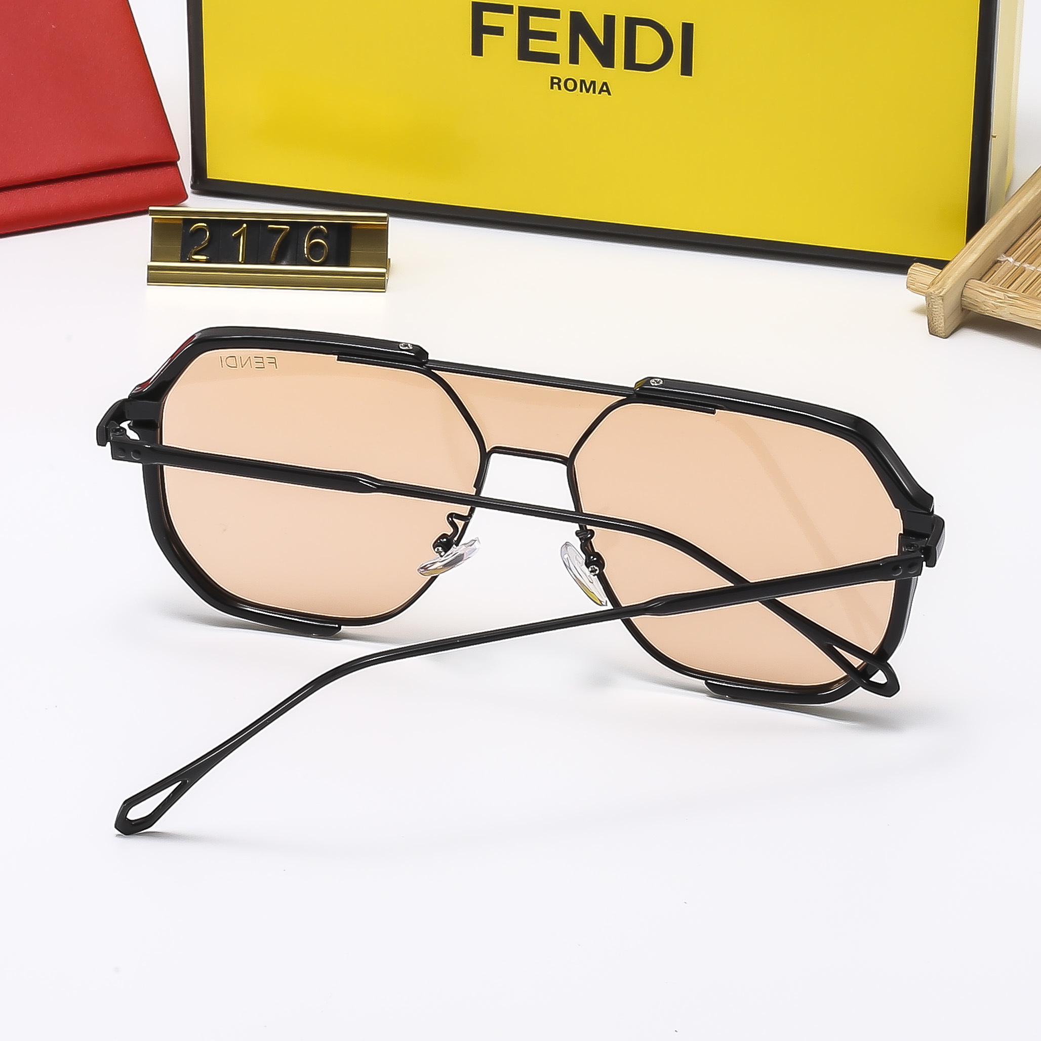23$ dh FENDI 2176 Sunglassess With Box 50261012630 FF725 gallery
