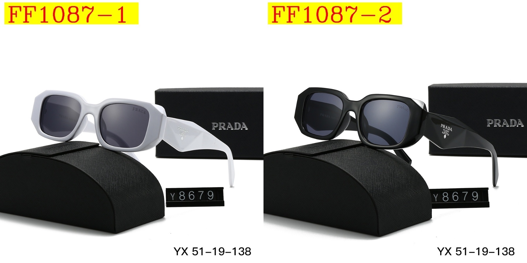 23$ dh PRADA 8679 Nylon lenses Sunglassess With Box 90568412633 FF1087 gallery