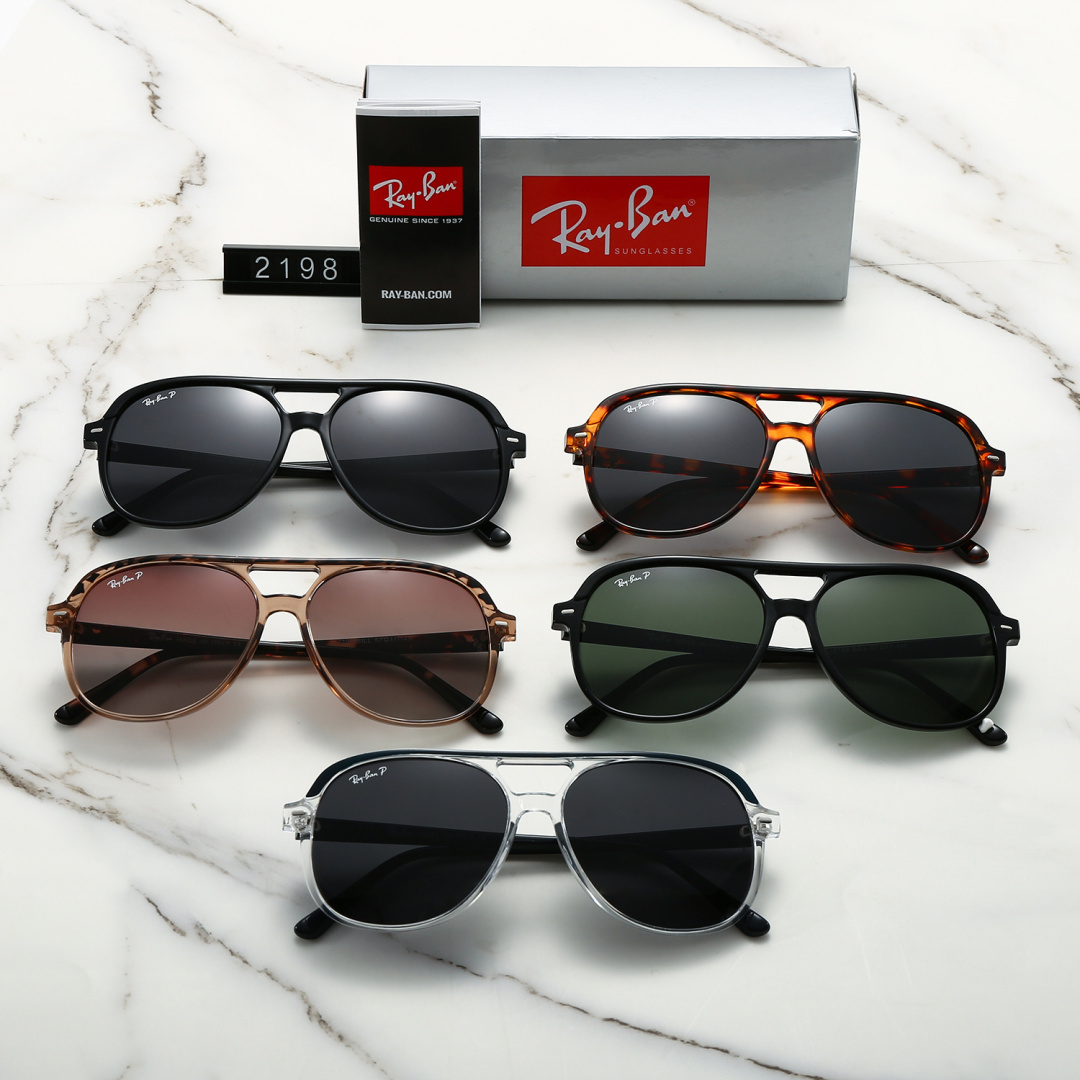 23$ dh Ray Ban 2198 Polarizer Sunglassess With Box 30561612634 FF1225 gallery