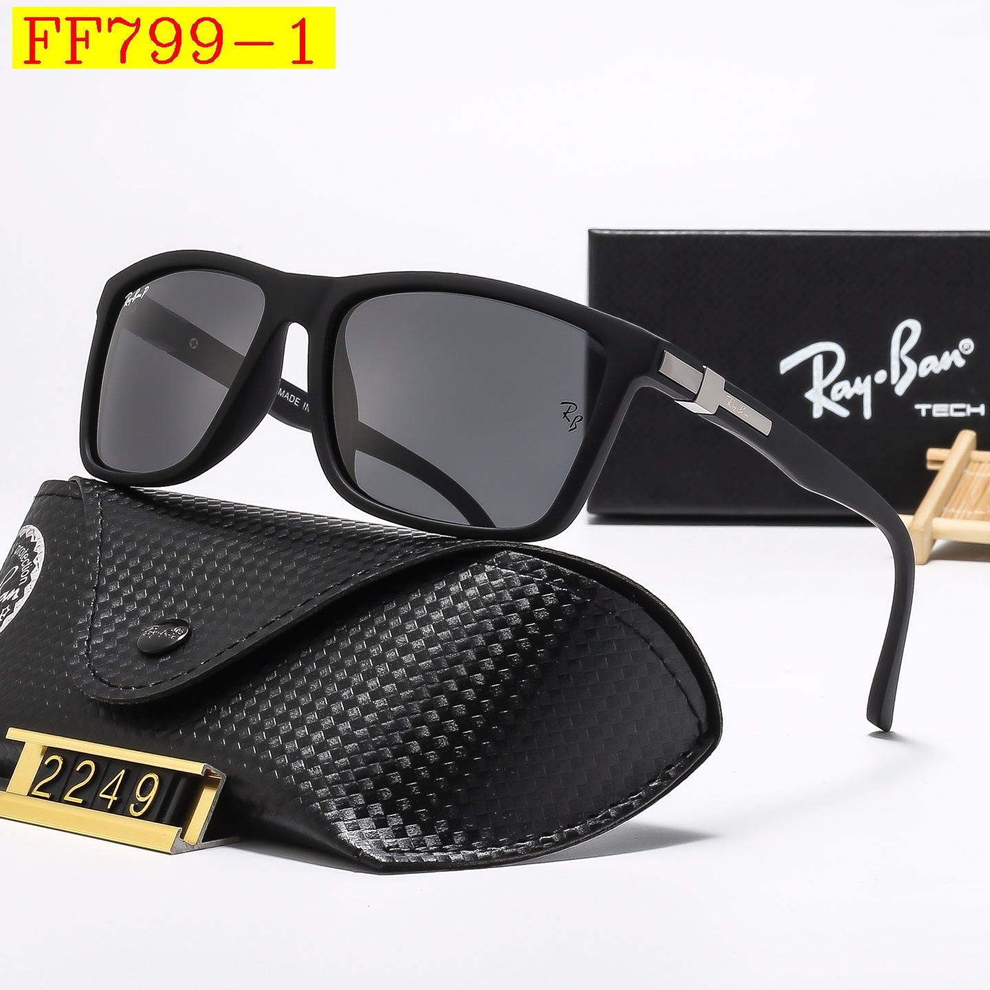 23$ dh Ray Ban 2249 Polarizer Sunglassess With Box 40165012630 FF799 gallery