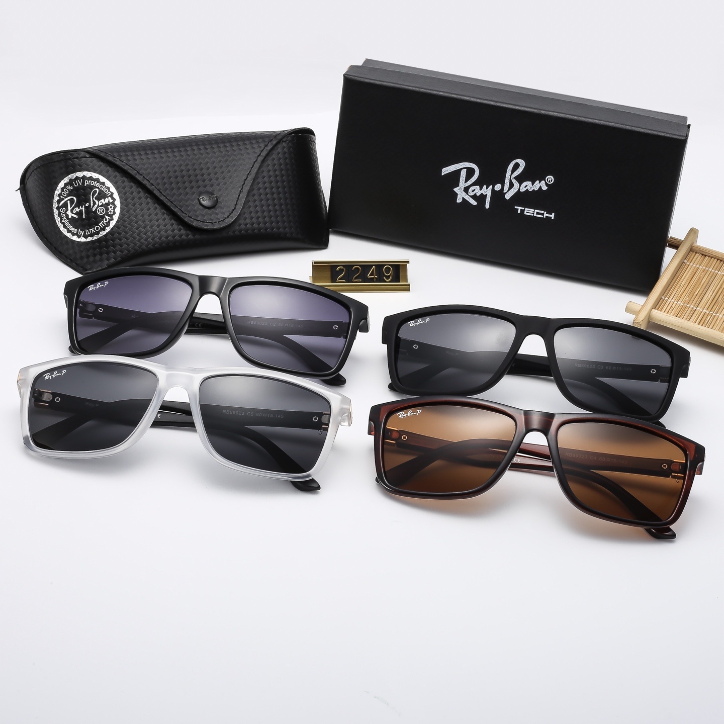 23$ dh Ray Ban 2249 Polarizer Sunglassess With Box 40165012630 FF799 gallery