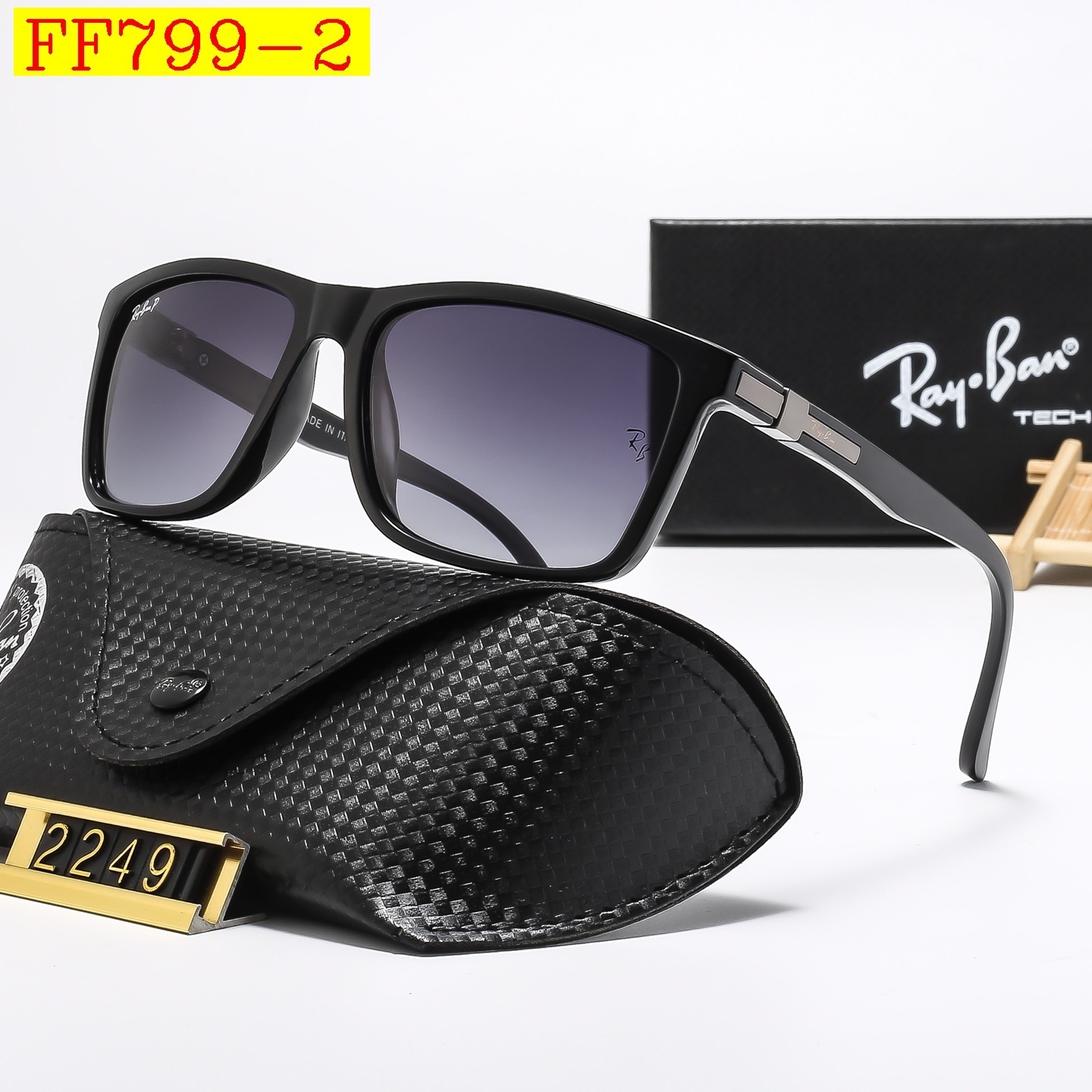 23$ dh Ray Ban 2249 Polarizer Sunglassess With Box 40165012630 FF799 gallery