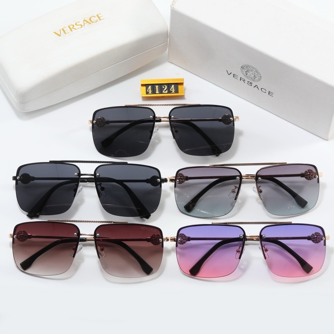 23$ dh VERSACE 4124 Sunglassess With Box 40162012630 FF1237 gallery