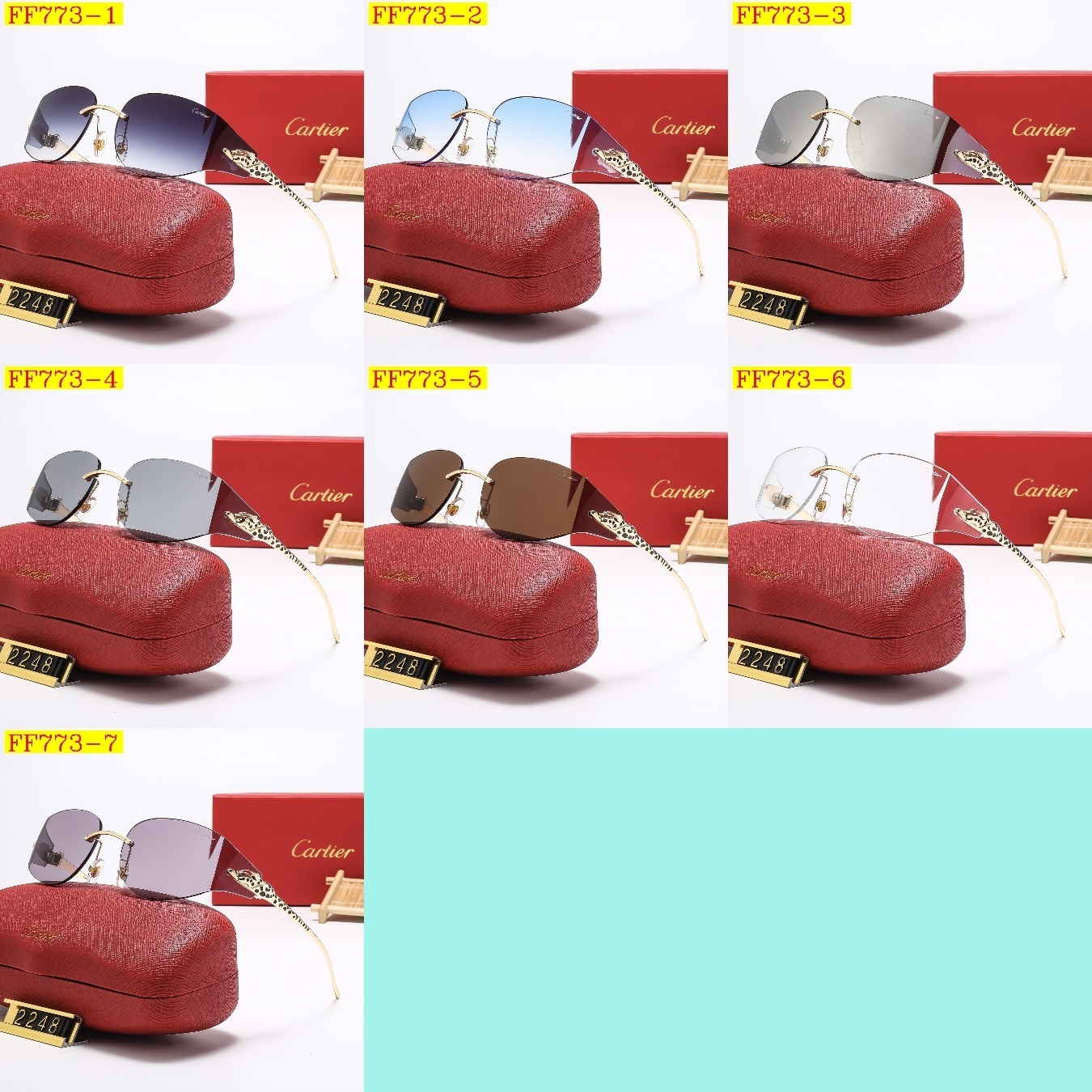 23$ dh cartier 2248 Sunglassess With Box 30562012630 FF773 gallery