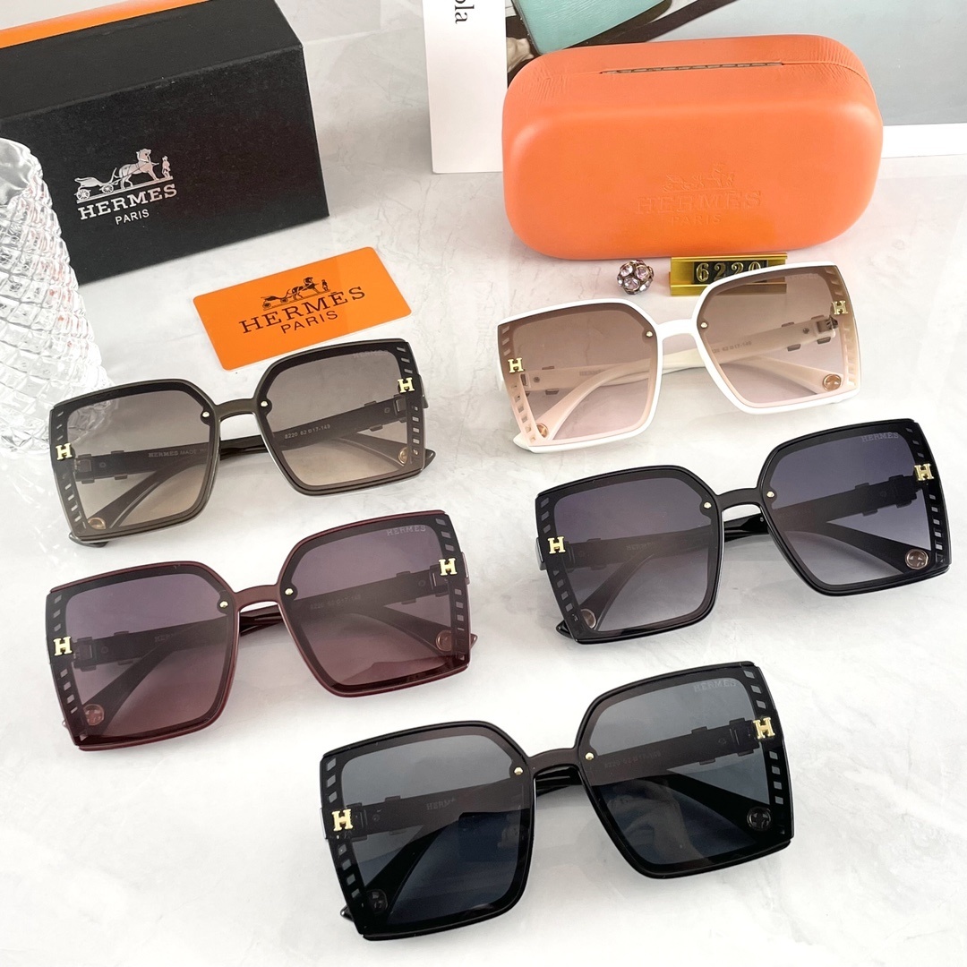 23$ new_dh HERMES 6220 Sunglassess With Box 40165012520 FF305 gallery