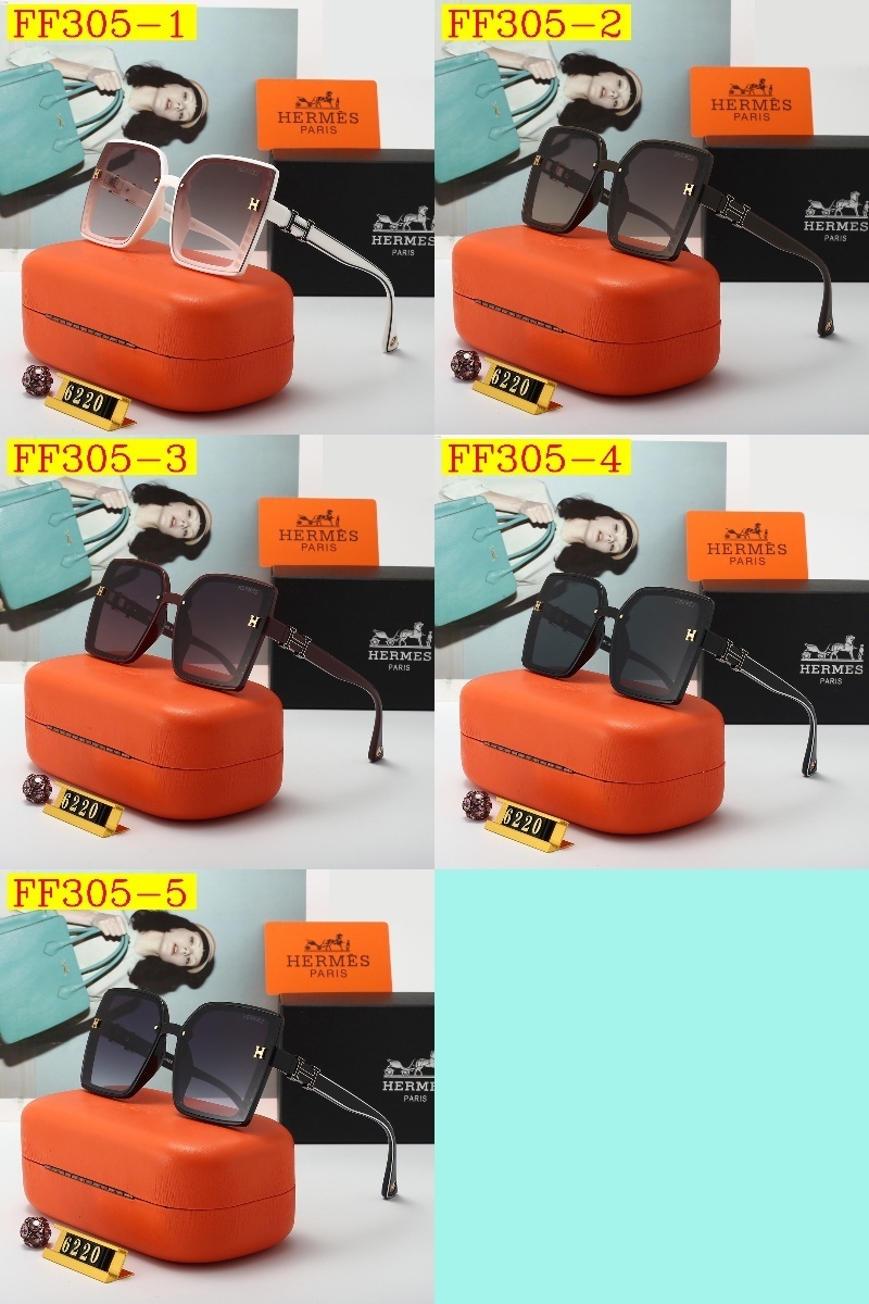 23$ new_dh HERMES 6220 Sunglassess With Box 40165012520 FF305 gallery