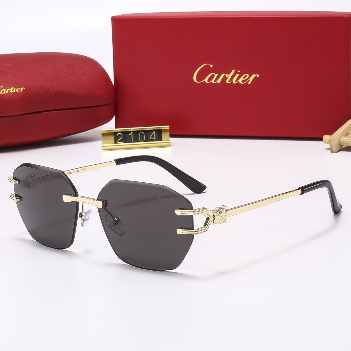 23$ new_dh cartier 2104 Sunglassess With Box 80561412522 FF175 gallery