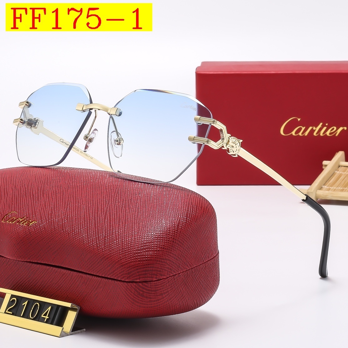 23$ new_dh cartier 2104 Sunglassess With Box 80561412522 FF175 gallery