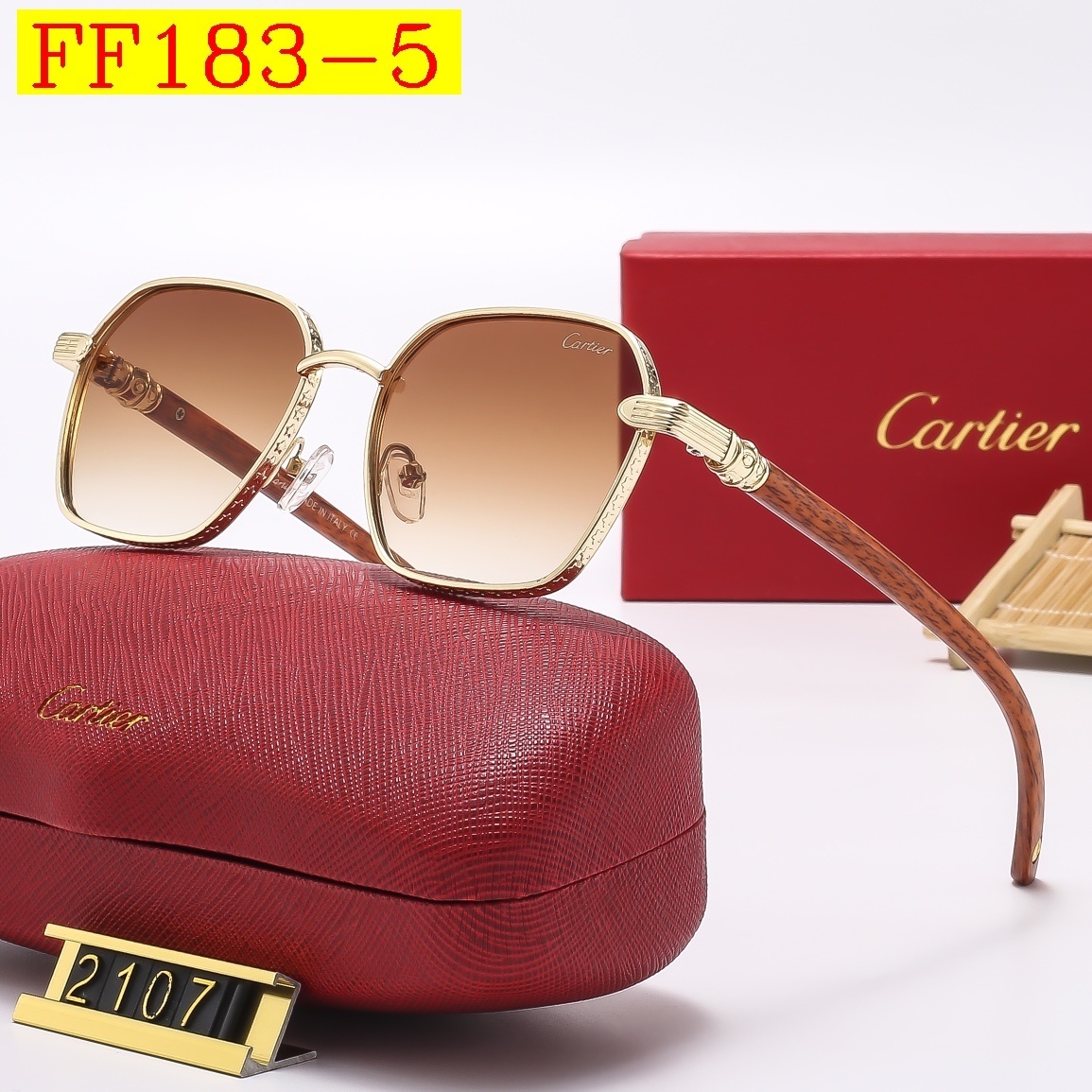 23$ new_dh cartier 2107 Sunglassess With Box 30562012520 FF183 gallery