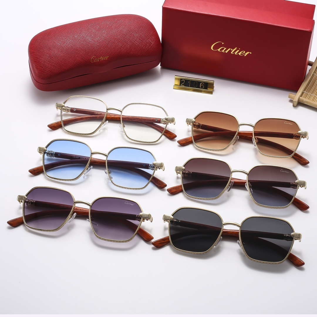 23$ new_dh cartier 2107 Sunglassess With Box 30562012520 FF183 gallery