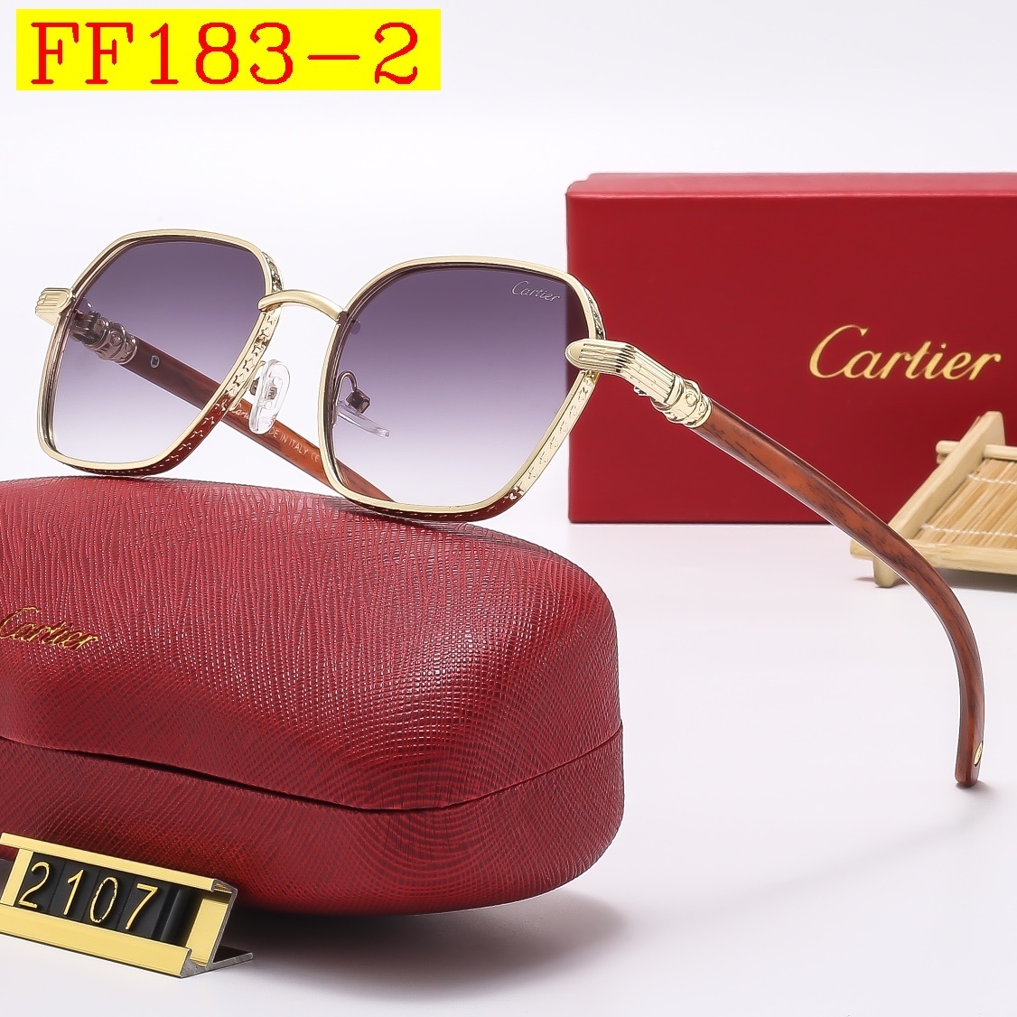 23$ new_dh cartier 2107 Sunglassess With Box 30562012520 FF183 gallery