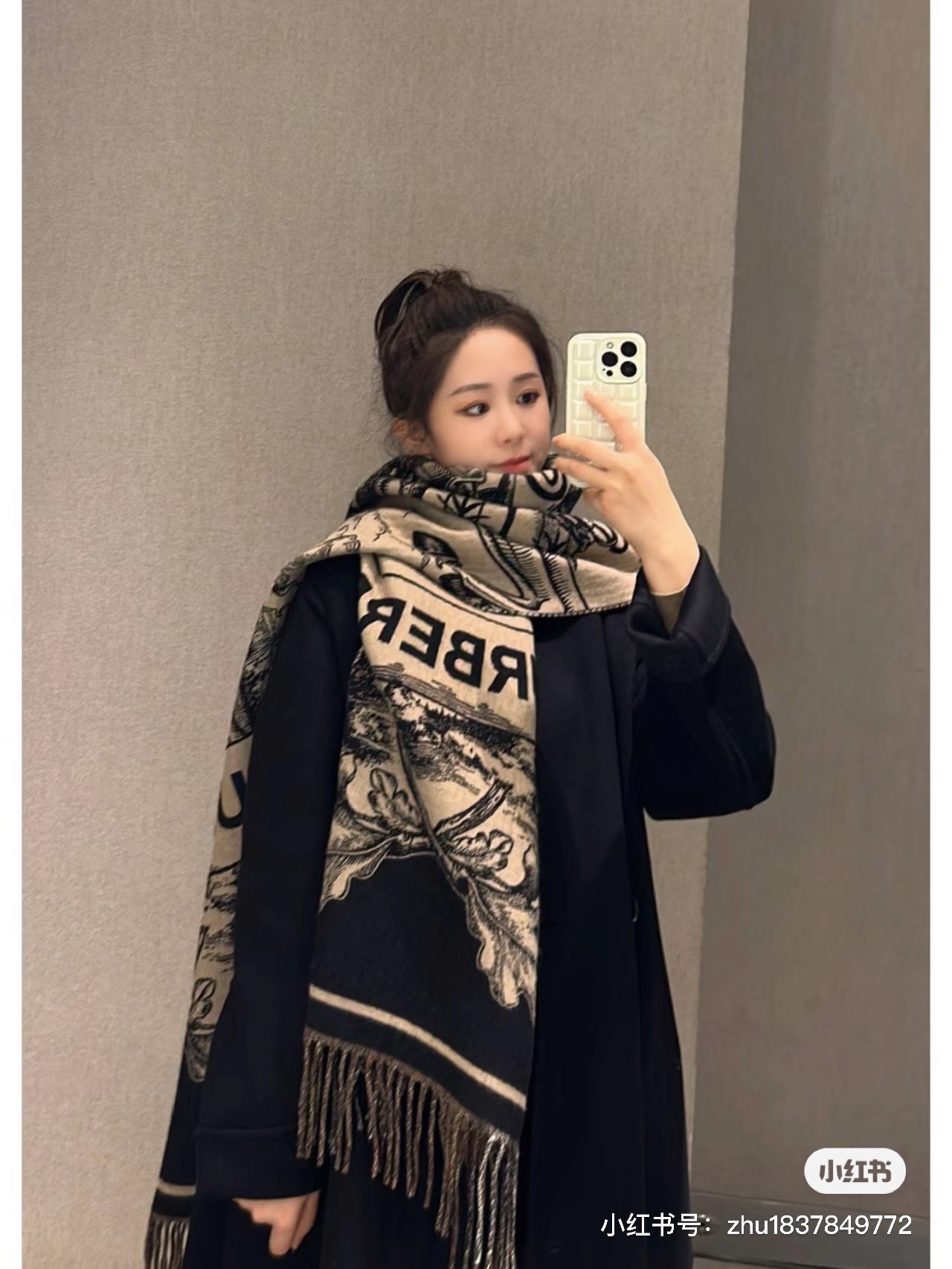 24$ Burberry Cashmere Scarf size 30x180cm 2850 MDL26 gallery