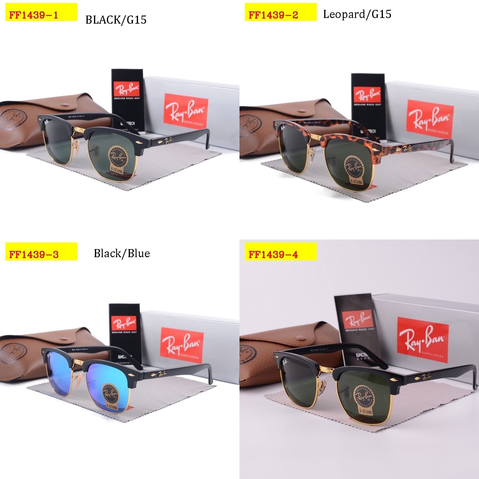 24$ Ray Ban sunglassess with box 3870 FF1439 gallery