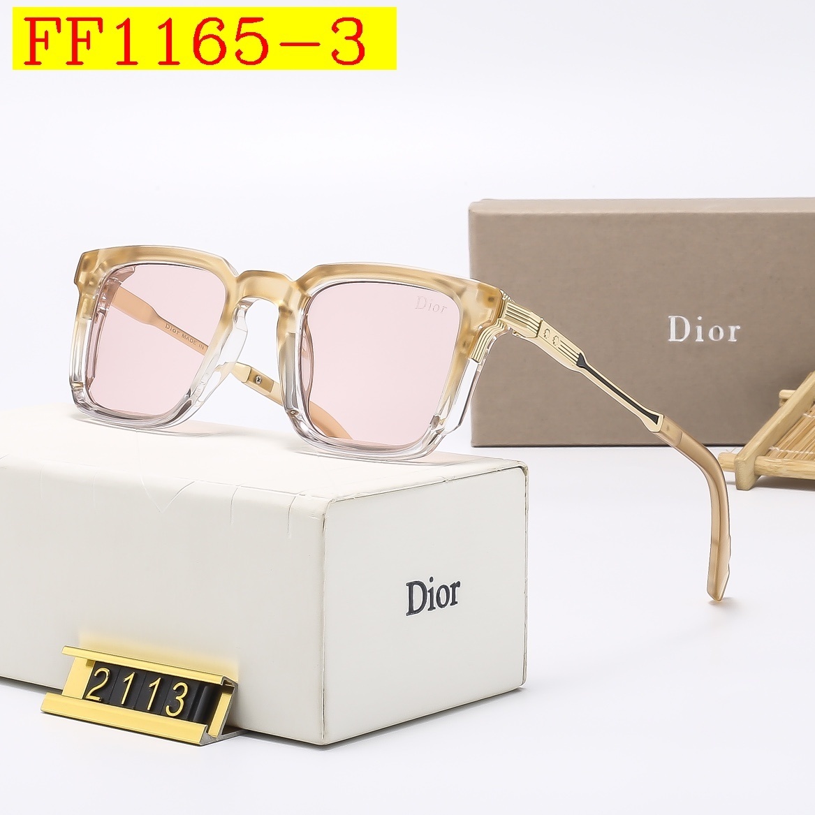 24$ dh DIOR 2113 Sunglassess With Box 50172412740 FF1165 gallery