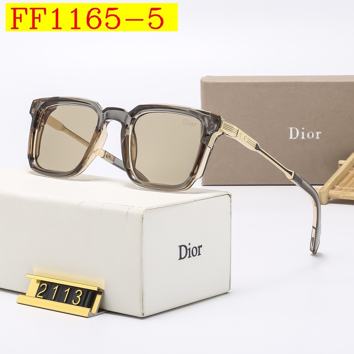 24$ dh DIOR 2113 Sunglassess With Box 50172412740 FF1165 gallery