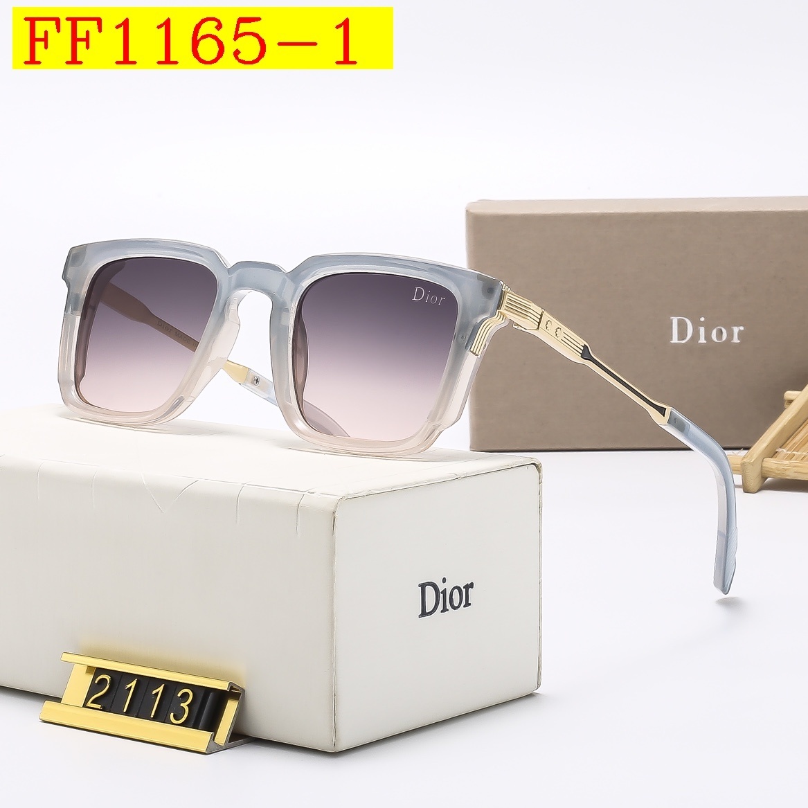 24$ dh DIOR 2113 Sunglassess With Box 50172412740 FF1165 gallery