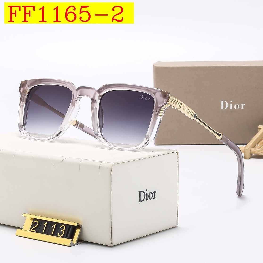 24$ dh DIOR 2113 Sunglassess With Box 50172412740 FF1165 gallery