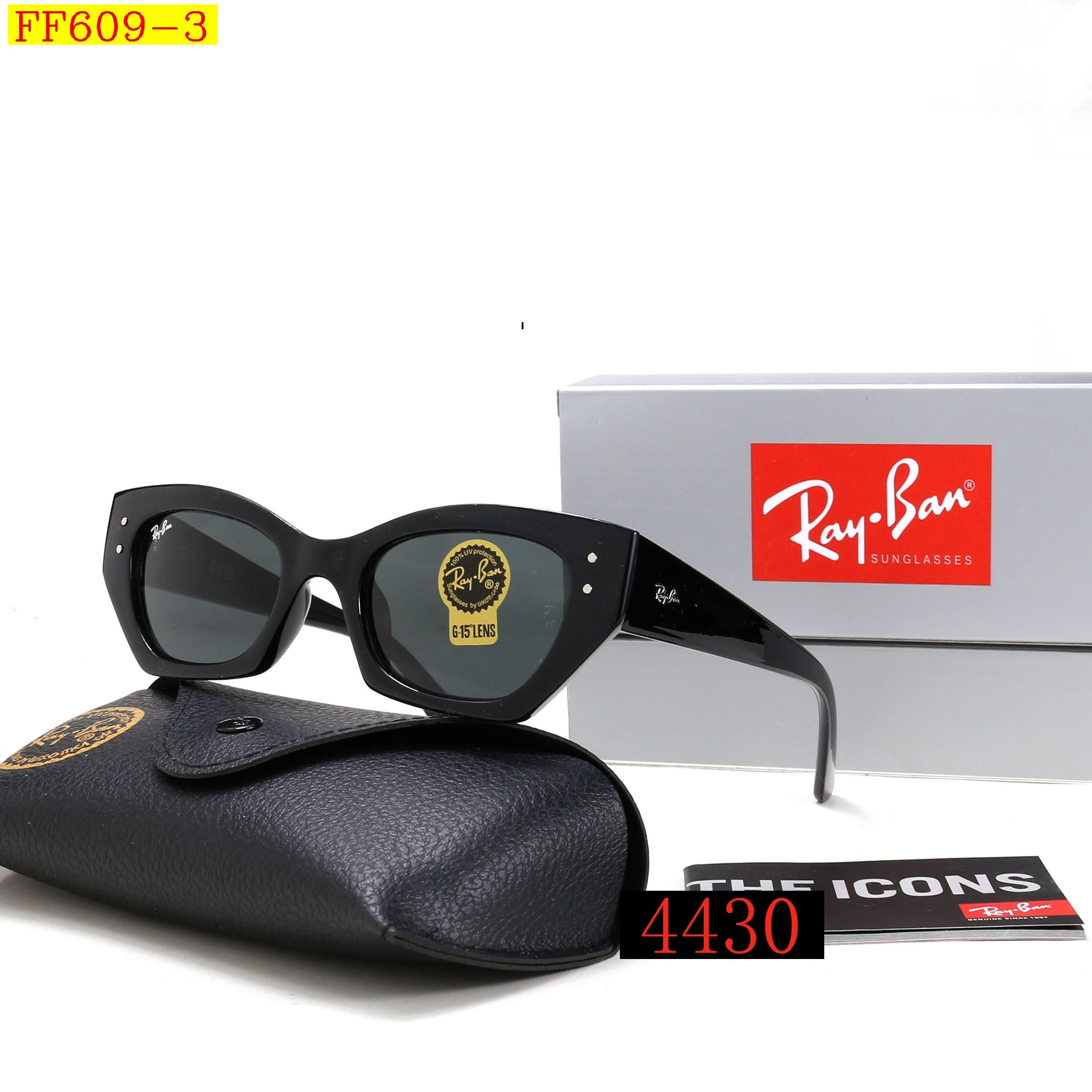 24$ dh Ray Ban 4430 Sunglassess With Box 40175012647 FF609 gallery