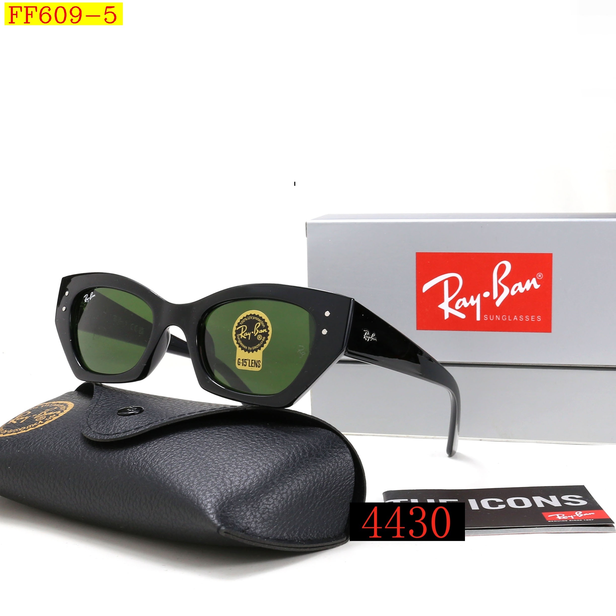 24$ dh Ray Ban 4430 Sunglassess With Box 40175012647 FF609 gallery