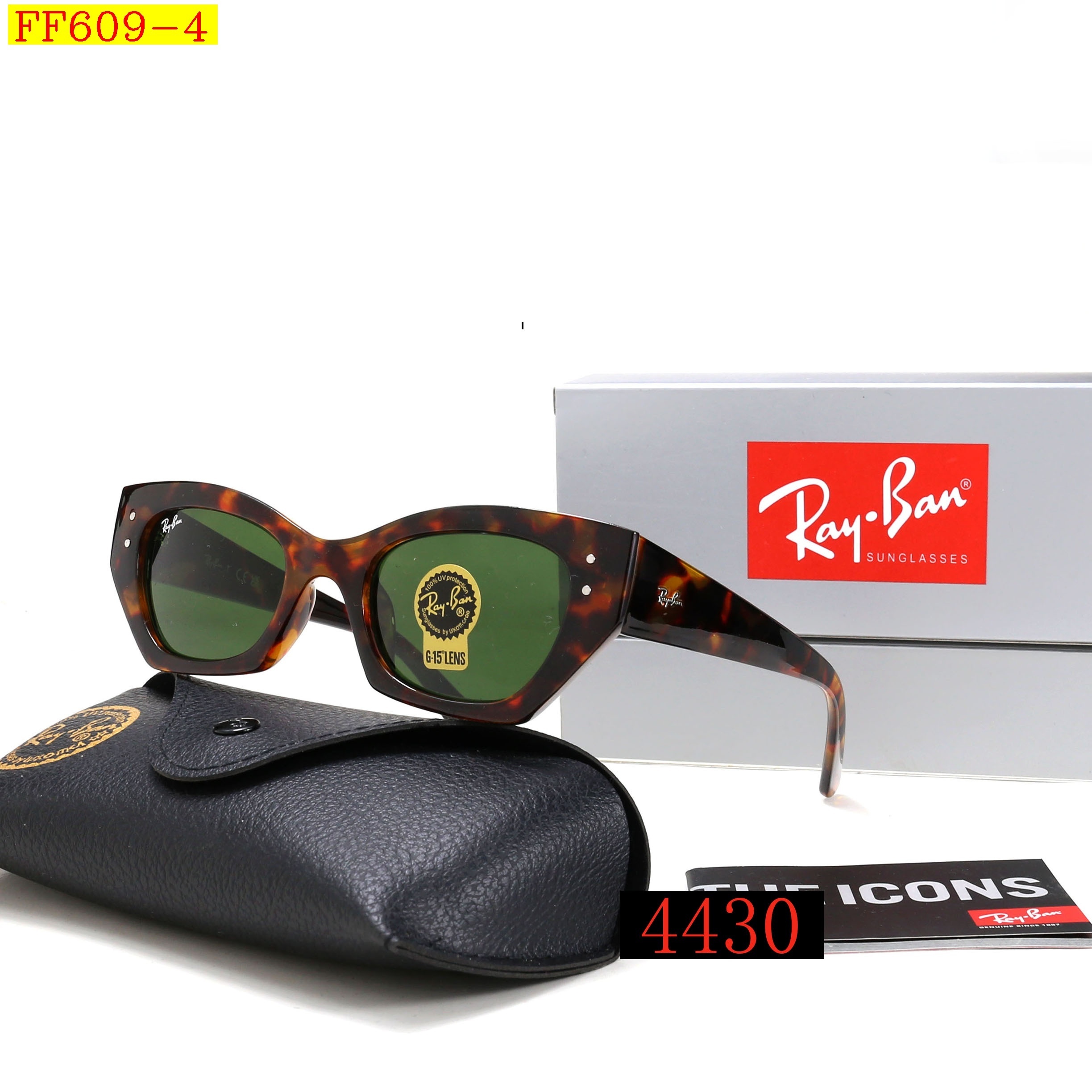 24$ dh Ray Ban 4430 Sunglassess With Box 40175012647 FF609 gallery