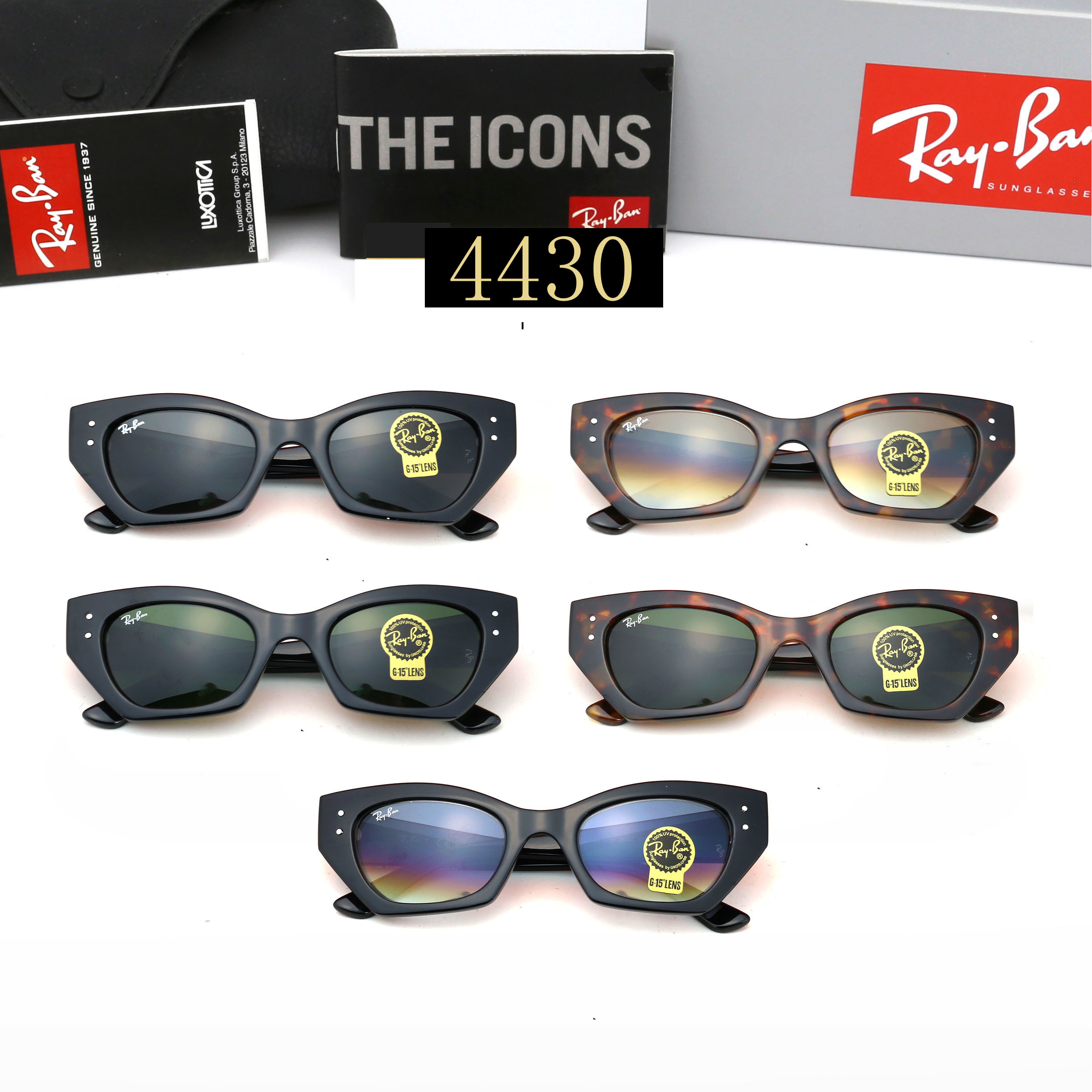 24$ dh Ray Ban 4430 Sunglassess With Box 40175012647 FF609 gallery