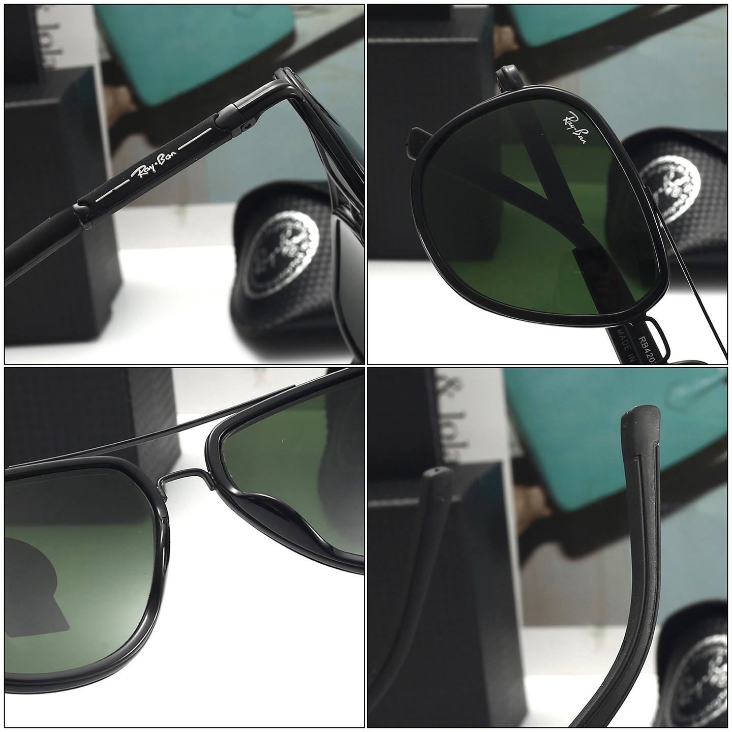 24$ dh Ray Ban 8203 Sunglassess With Box 90572612741 FF589 gallery