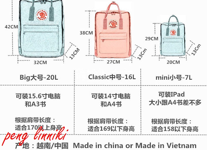 24$ new_dh 1： 1 Quality kanken Size S-L 70481012631 BL1003 gallery