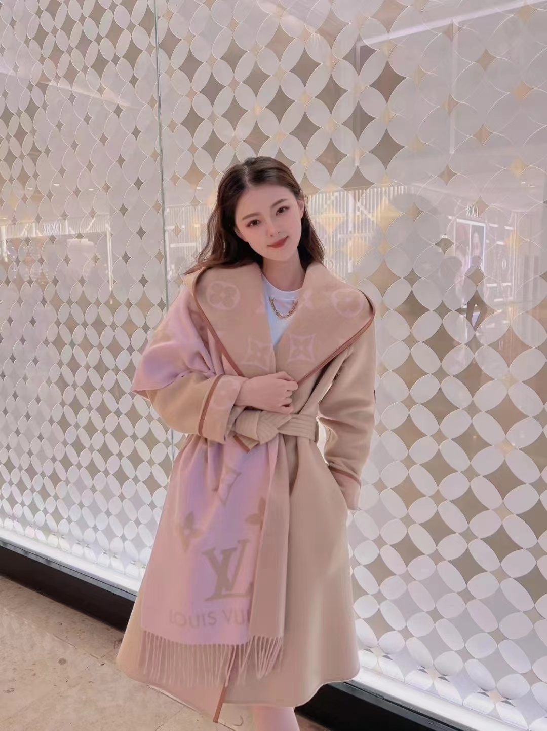 25$ Burberry Cashmere Wool Blend Scarf Size 30x180cm 1880 MDL20 gallery