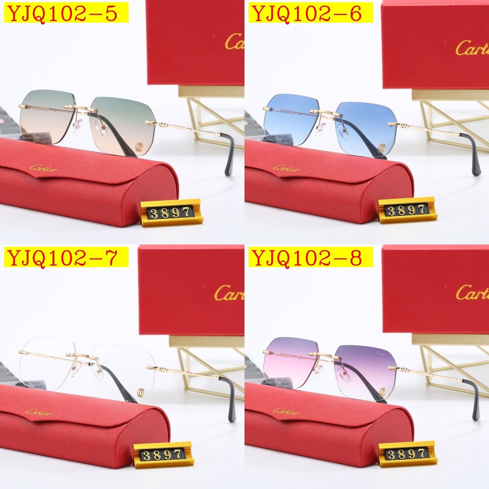 25$ Cartier Sunglasses with box 2930 YJQ102 gallery