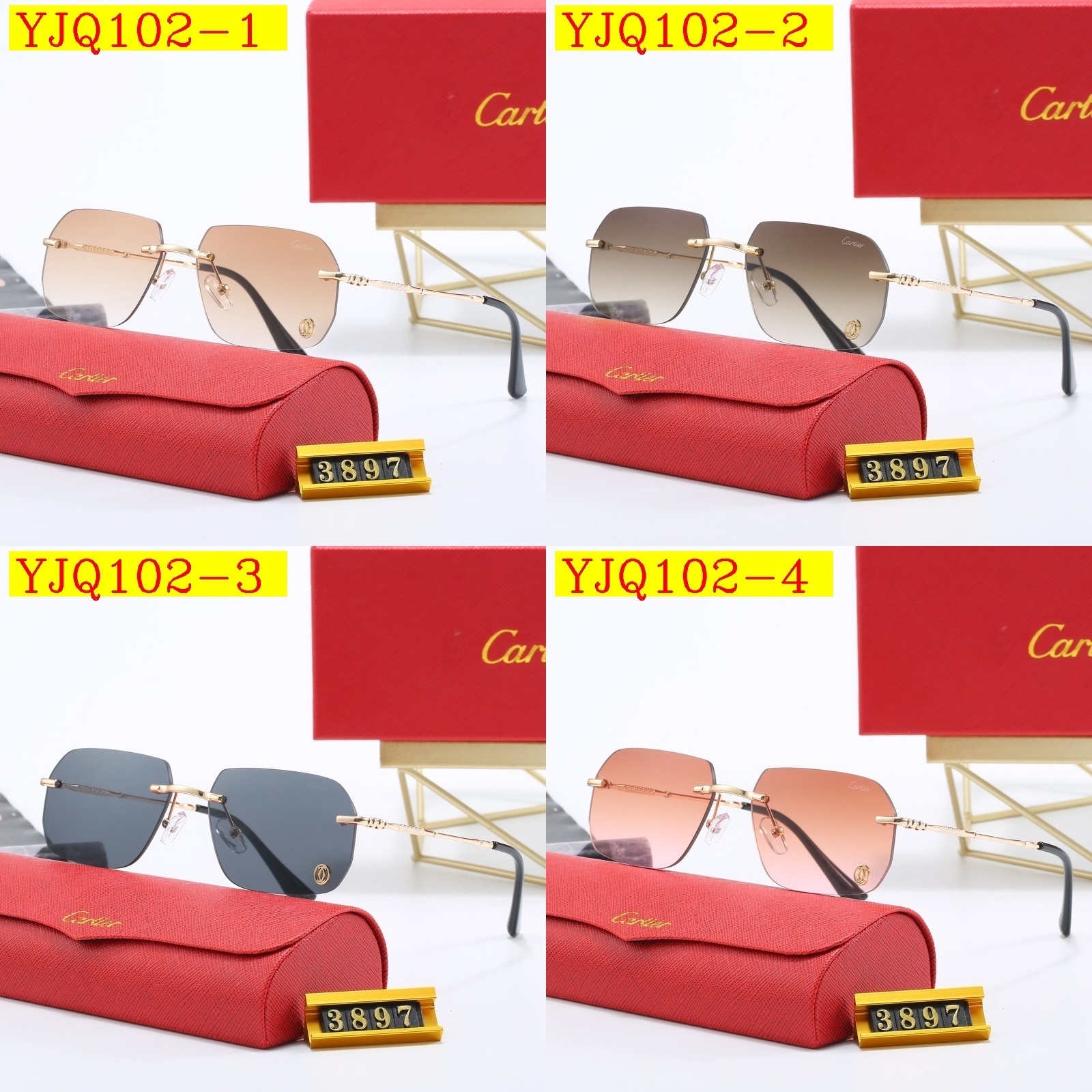 25$ Cartier Sunglasses with box 2930 YJQ102 gallery