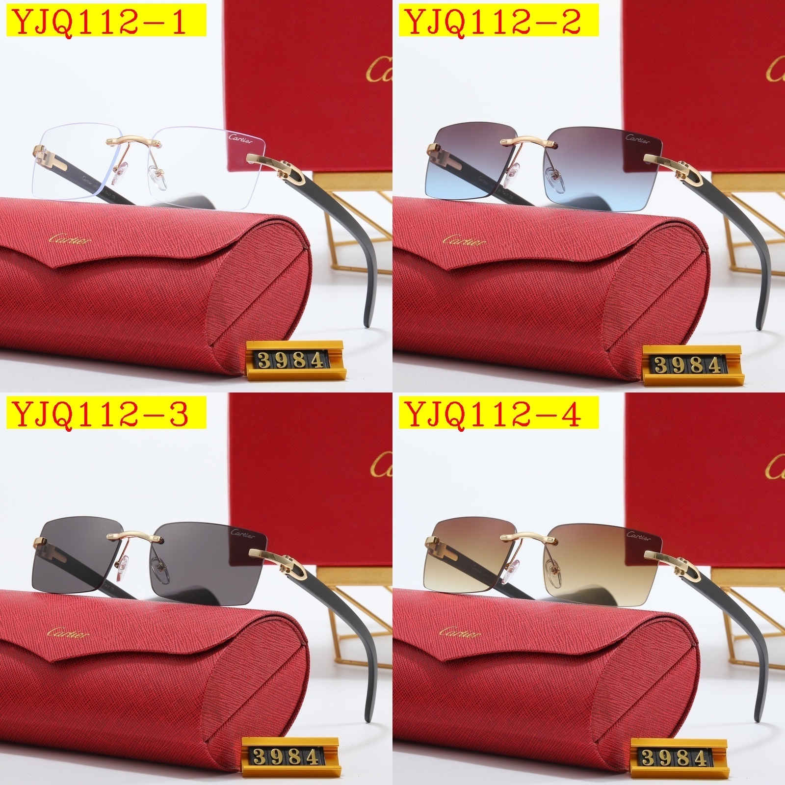 25$ Cartier Sunglasses with box 3960 YJQ112 gallery