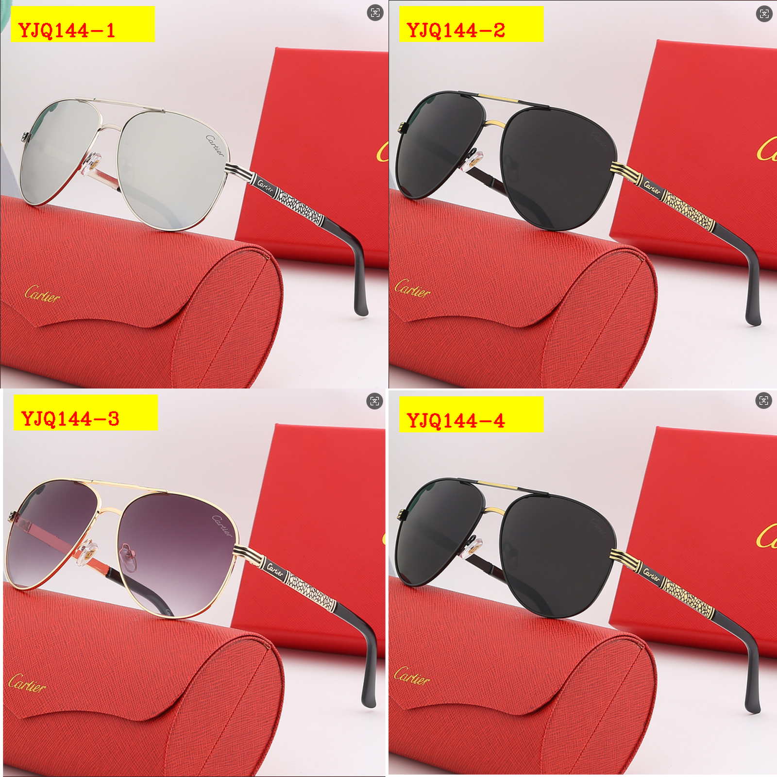 25$ Cartier Sunglasses with box 9990 YJQ144 gallery