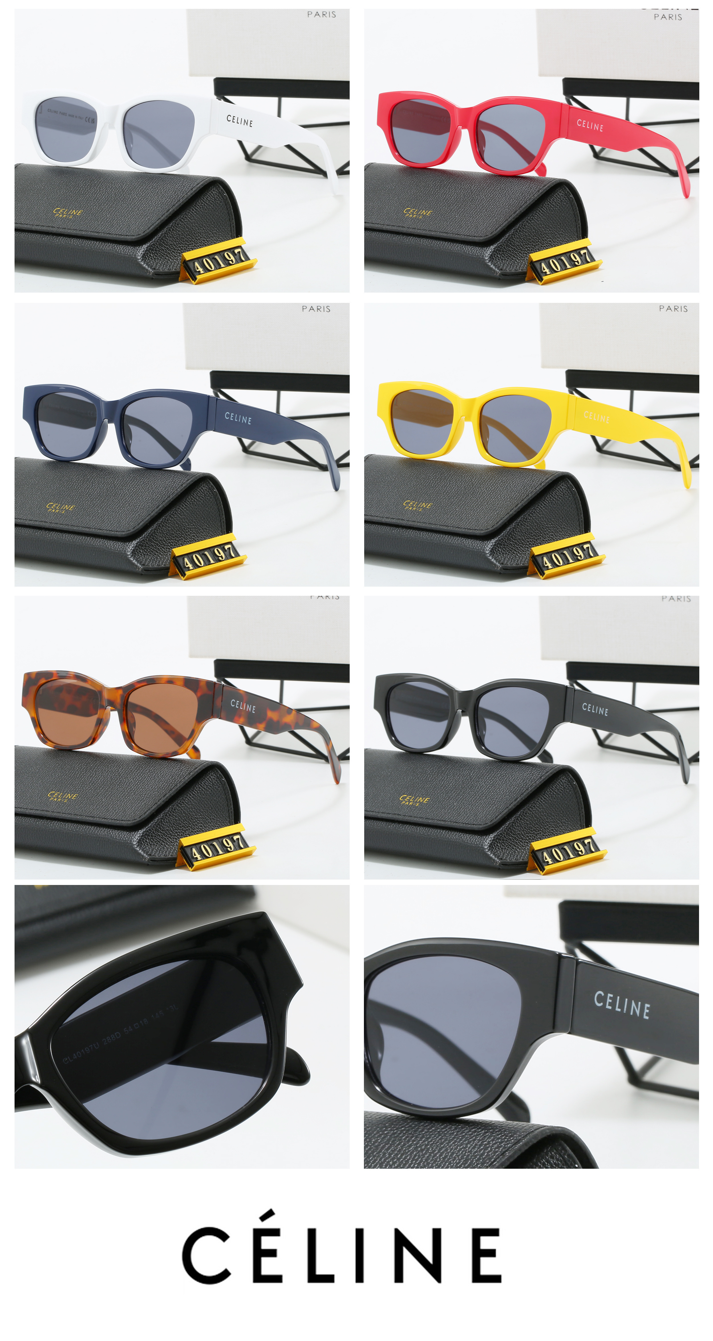 25$ Celine Sunglasses with box 5960 YJQ162 gallery