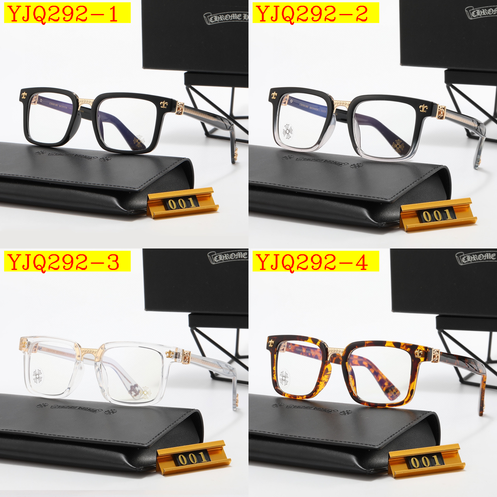 25$ Chrome Hearts Sunglasses with box 1950 YJQ292 gallery