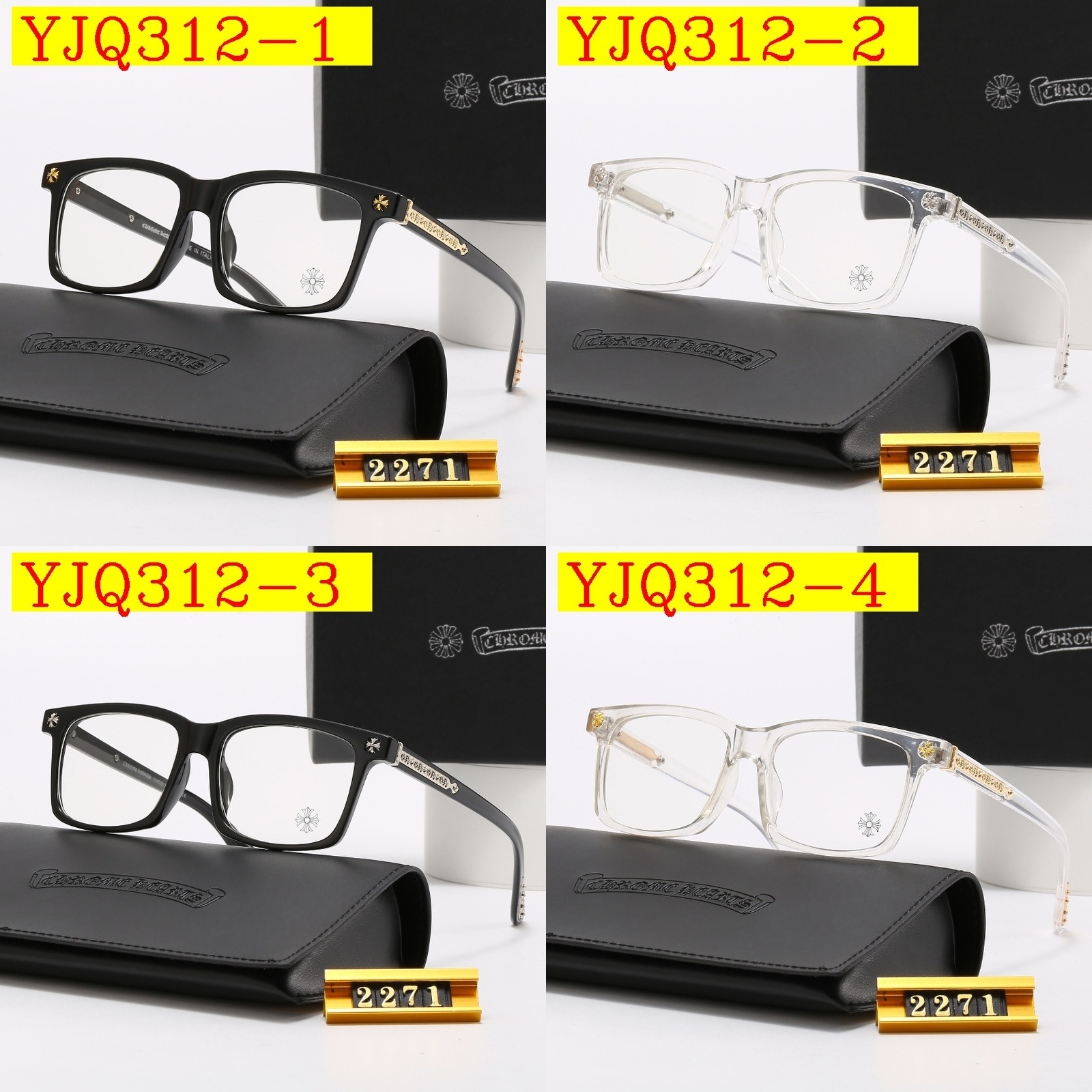 25$ Chrome Hearts Sunglasses with box 7950 YJQ312 gallery