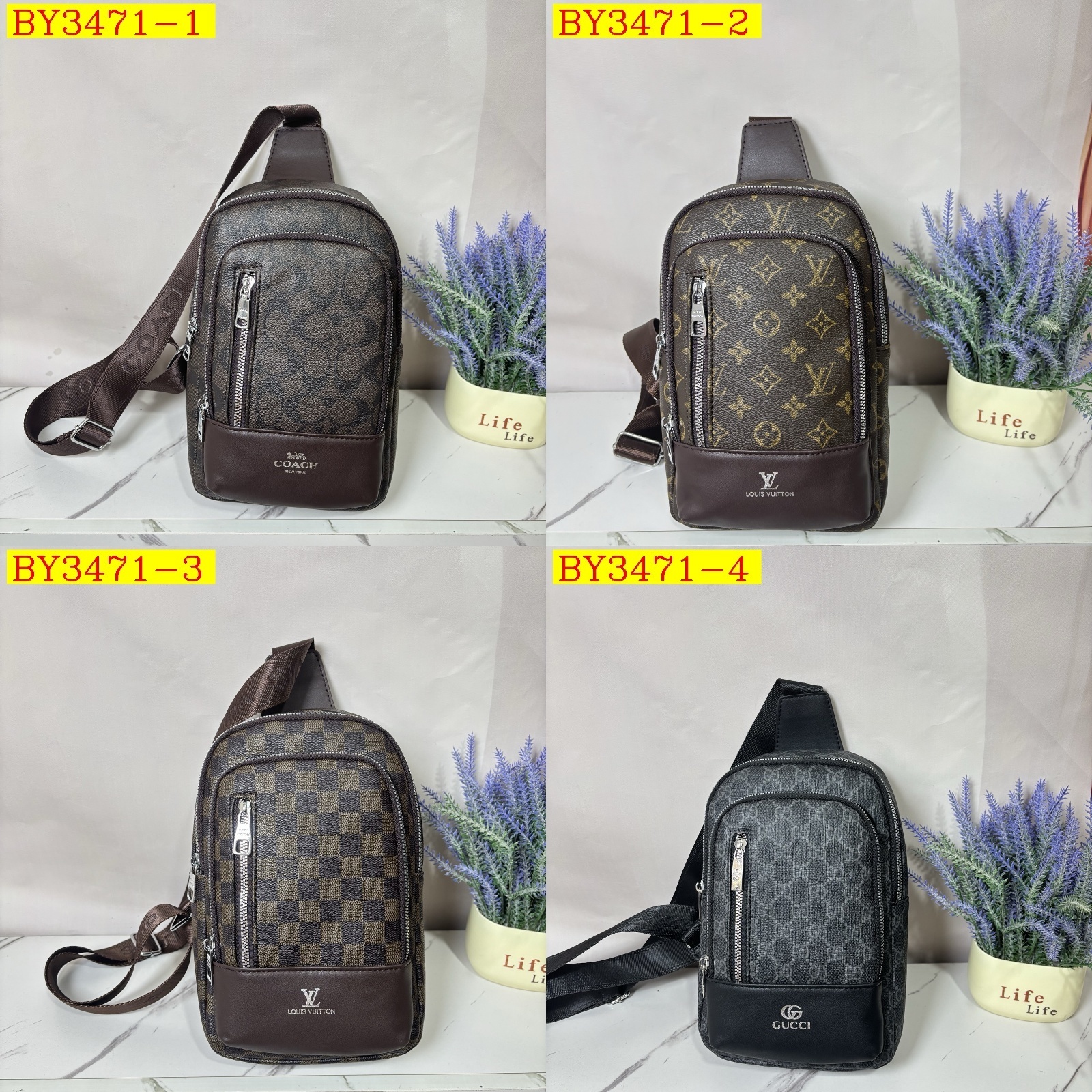 25$ LV 3958 Shoulder bag size 18x29x10 cm 9738 BY3471 gallery