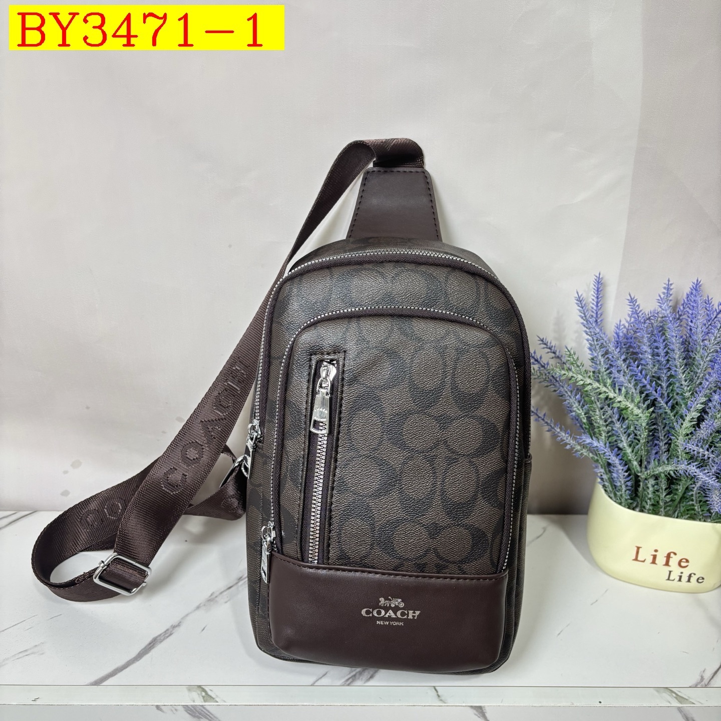 25$ LV 3958 Shoulder bag size 18x29x10 cm 9738 BY3471 gallery