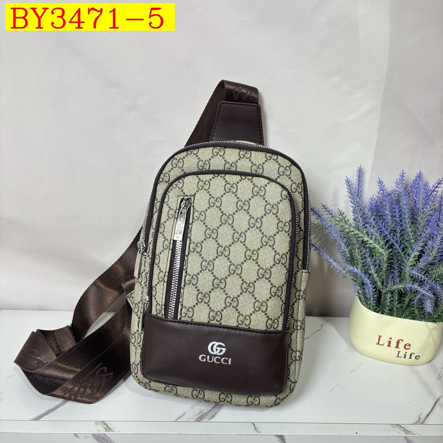 25$ LV 3958 Shoulder bag size 18x29x10 cm 9738 BY3471 gallery