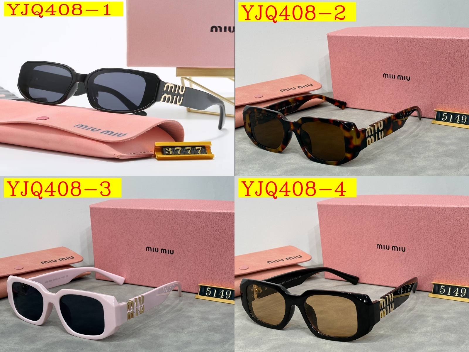 25$ Miu Miu Sunglasses with box 2970 YJQ408 gallery